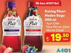KIZILAY PLUS+ MADEN SUYU 200 ML fiyat ve kampanya bilgisi